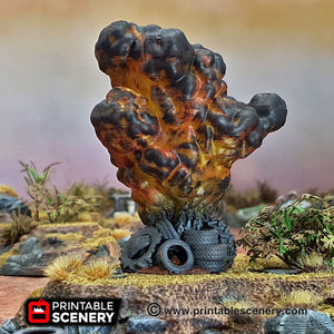 Tire Obstacles - 15mm 28mm 20mm 32mm Brave New Worlds Wasteworld Gaslands Terrain Scatter D&D DnD