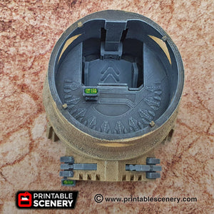 Sci-Fi Watchtower - 15mm 28mm 32mm Brave New Worlds Sanctuary-17 Terrain Scatter D&D DnD