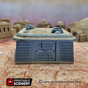 Sci-Fi Storm Bunker - 15mm 28mm 32mm Brave New Worlds Sanctuary-17 Terrain Scatter D&D DnD