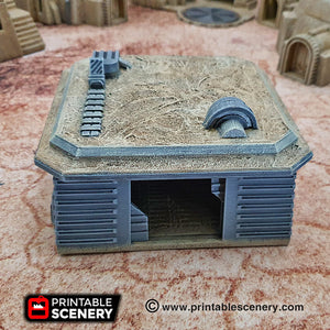 Sci-Fi Storm Bunker - 15mm 28mm 32mm Brave New Worlds Sanctuary-17 Terrain Scatter D&D DnD