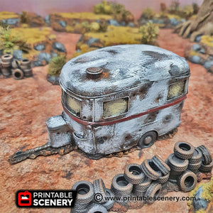 Abandoned Vehicle Set - 15mm 28mm 20mm 32mm Brave New Worlds Wasteworld Gaslands Terrain Scatter D&D DnD