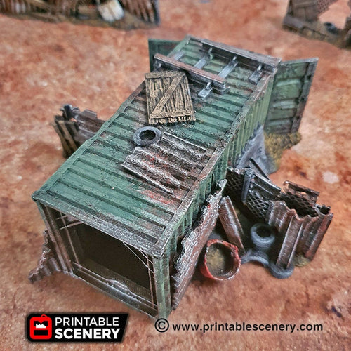 Junkfort Foot Entrance - 15mm 28mm 20mm 32mm Brave New Worlds Wasteworld Gaslands Terrain Scatter D&D DnD