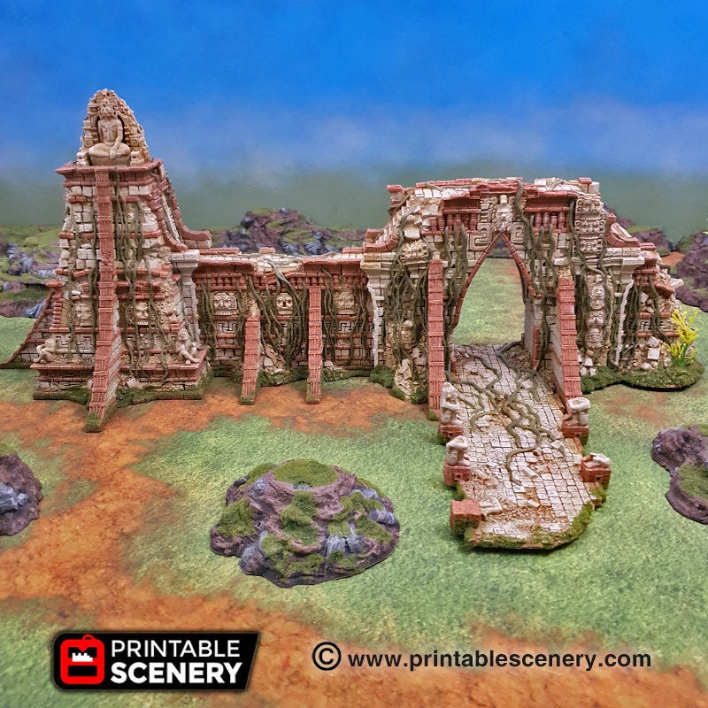 Ruined Walls of Eden - 15mm 20mm 28mm 32mm Brave New Worlds New Eden Terrain Scatter D&D DnD