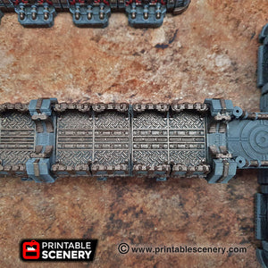 Sithic Fortified Walls Extension - 15mm 28mm 20mm 32mm Brave New Worlds Sithic Outpost Terrain Scatter D&D DnD