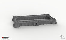 Load image into Gallery viewer, Sithic Fortified Walls Perimeter - 15mm 28mm 32mm Printable Scenery, Brave New Worlds Sithic Outpost Wargaming Tabletop