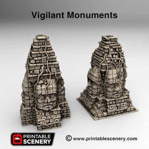 Vigilant Monuments - 15mm 28mm 32mm Brave New Worlds New Eden Terrain Scatter D&D DnD