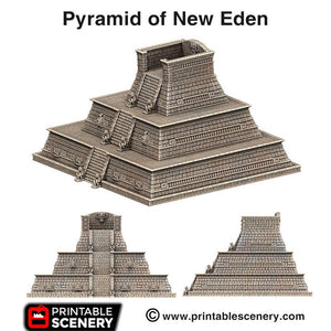 Pyramid of New Eden - 15mm 28mm 32mm Kukulkan Brave New Worlds New Eden Terrain Scatter D&D DnD