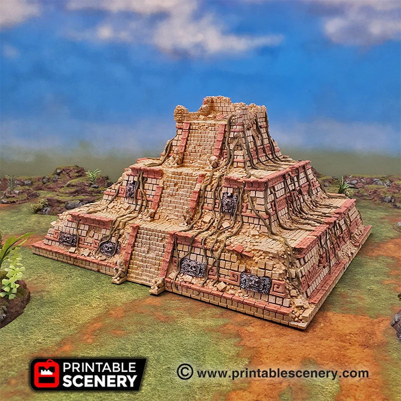 Pyramid of New Eden - 15mm 28mm 32mm Kukulkan Brave New Worlds New Eden Terrain Scatter D&D DnD