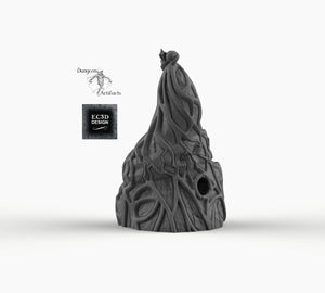 Dark Elf Small Organic House - Skyless Realms 15mm 28mm 32mm Wargaming Terrain D&D, DnD