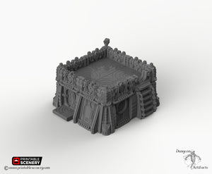 Sithic Outpost Bunker - 28mm 32mm Brave New Worlds Sithic Outpost Terrain Scatter D&D DnD