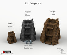 Load image into Gallery viewer, Sithic Outpost Guard Tower - 28mm 32mm Printable Scenery, Brave New Worlds, Sithic Outpost, Wargaming Tabletop
