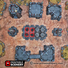 Load image into Gallery viewer, Sithic Outpost Deluxe Set - 28mm 32mm Brave New Worlds Sithic Outpost Terrain Scatter D&amp;D DnD