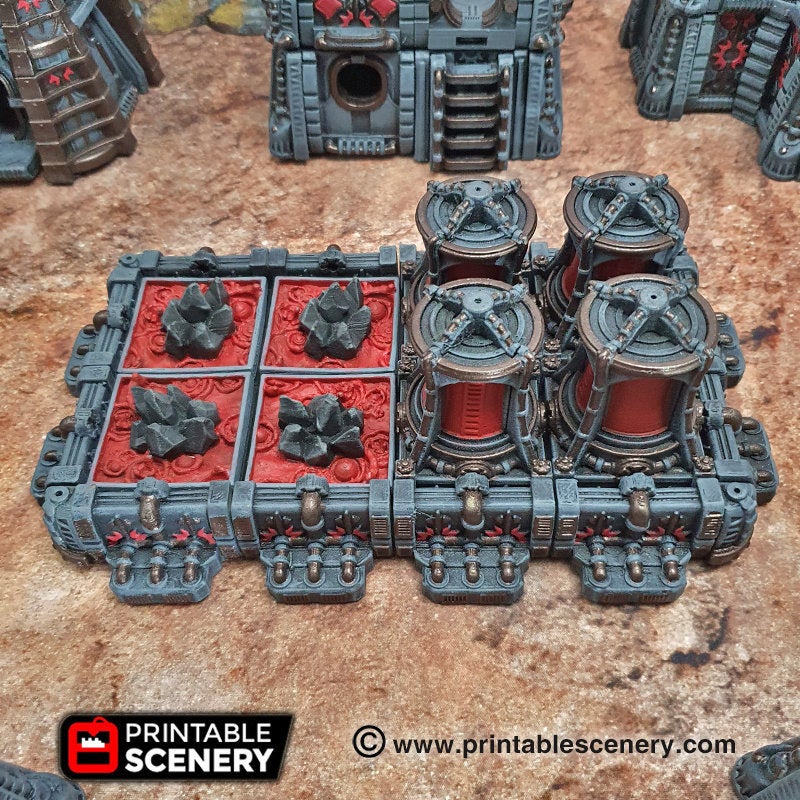 Sithic Outpost Plasma Smelter - 28mm 32mm Printable Scenery, Brave New Worlds, Sithic Outpost, Wargaming Tabletop