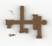 Load image into Gallery viewer, Low Docks and Piers - 28mm 32mm Dragon&#39;s Rest Wargaming Terrain Scatter D&amp;D DnD