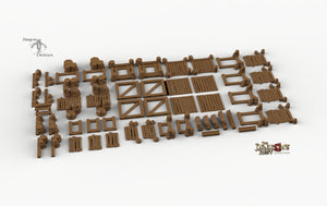 Large Piers and Docks - 28mm 32mm Dragon's Rest Wargaming Terrain Scatter D&D DnD