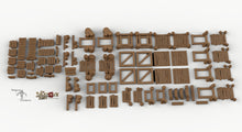 Load image into Gallery viewer, Ultimate RPG Piers and Docks Set - 28mm 32mm Dragon&#39;s Rest Wargaming Terrain Scatter D&amp;D DnD