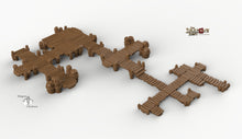 Load image into Gallery viewer, Ultimate RPG Piers and Docks Set - 28mm 32mm Dragon&#39;s Rest Wargaming Terrain Scatter D&amp;D DnD