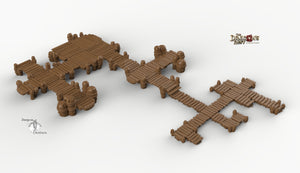Ultimate RPG Piers and Docks Set - 28mm 32mm Dragon's Rest Wargaming Terrain Scatter D&D DnD