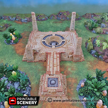 Load image into Gallery viewer, Eden Central Ruins - 15mm 28mm 32mm Brave New Worlds New Eden Terrain Scatter D&amp;D DnD