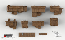 Load image into Gallery viewer, Junkfort Ramparts and Bastions - 15mm 20mm 28mm 32mm Brave New Worlds Wasteworld Terrain Scatter D&amp;D DnD