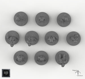 Demihuman Captives - EC3D Skyless Realms Wargaming Minis Miniatures D&D DnD Demi-Human Demi Human
