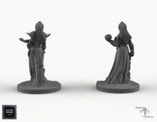 Load image into Gallery viewer, Dark Elf Cleric - EC3D Skyless Realms Wargaming Miniatures D&amp;D DnD Drow PC