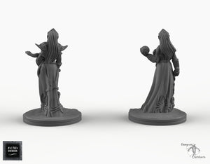 Dark Elf Cleric - EC3D Skyless Realms Wargaming Miniatures D&D DnD Drow PC