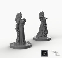 Load image into Gallery viewer, Dark Elf Cleric - EC3D Skyless Realms Wargaming Miniatures D&amp;D DnD Drow PC