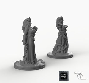 Dark Elf Cleric - EC3D Skyless Realms Wargaming Miniatures D&D DnD Drow PC
