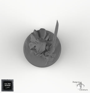 Dark Elf Caped Warrior - EC3D Skyless Realms Wargaming Miniatures D&D DnD Drow