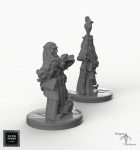 Dark Elf Wizard - EC3D Skyless Realms Wargaming Miniatures D&D DnD Drow PC