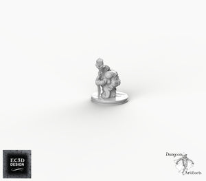 Deep Gnome Merchant - EC3D Skyless Realms Wargaming Miniatures D&D DnD Svirfneblin