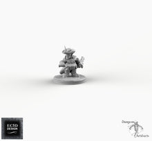 Load image into Gallery viewer, Deep Gnome Rogue - EC3D Skyless Realms Wargaming Miniatures D&amp;D DnD Svirfneblin