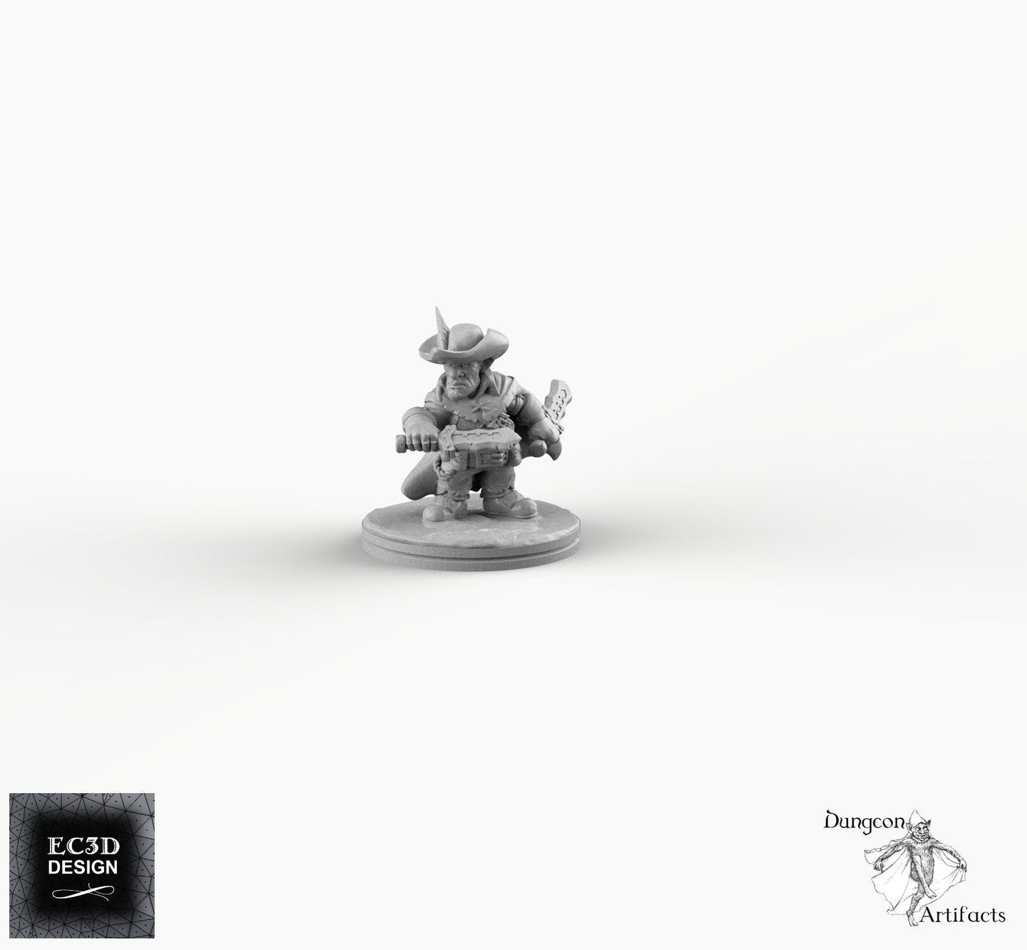 Deep Gnome Rogue - EC3D Skyless Realms Wargaming Miniatures D&D DnD Svirfneblin
