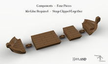 Load image into Gallery viewer, Medieval River Barge - 15mm 28mm 32mm Wargaming Terrain D&amp;D DnD