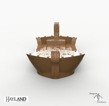 Load image into Gallery viewer, Medieval River Barge - 15mm 28mm 32mm Wargaming Terrain D&amp;D DnD