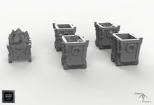 Load image into Gallery viewer, Mine Carts - 15mm 28mm 32mm Skyless Realms EC3D Wargaming Terrain D&amp;D DnD