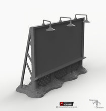 Load image into Gallery viewer, Regular Billboard - 15mm 20mm 28mm 32mm Terrain Scatter Brave New Worlds Wasteworld Gaslands D&amp;D DnD