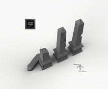 Load image into Gallery viewer, Egyptian Obelisks - 15mm 28mm 32mm 42mm Empire of Scorching Sands Wargaming Terrain D&amp;D DnD