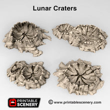 Load image into Gallery viewer, Lunar Craters - 15mm 28mm 32mm Brave New Worlds Sanctuary-17 Terrain Scatter D&amp;D DnD
