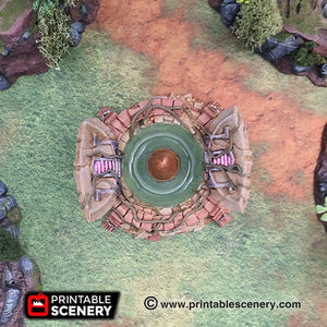 Overgrown Ancient Missile Silo - 15mm 28mm 32mm Brave New Worlds New Eden Terrain Scatter D&D DnD