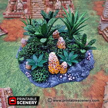 Load image into Gallery viewer, Alien Jungle Clusters - 28mm 32mm Brave New Worlds New Eden Terrain Scatter D&amp;D DnD