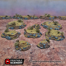 Load image into Gallery viewer, Modular Hills - 15mm 28mm 20mm 32mm Brave New Worlds Wasteworld Gaslands New Eden Terrain Scatter D&amp;D DnD