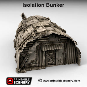 Isolation Bunker - 15mm 28mm 20mm 32mm Brave New Worlds Wasteworld Gaslands Terrain Scatter D&D DnD