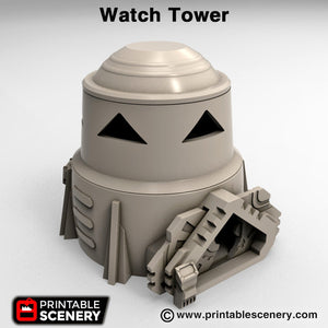 Sci-Fi Watchtower - 15mm 28mm 32mm Brave New Worlds Sanctuary-17 Terrain Scatter D&D DnD