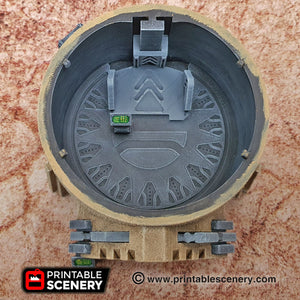 Sci-Fi Watchtower - 15mm 28mm 32mm Brave New Worlds Sanctuary-17 Terrain Scatter D&D DnD