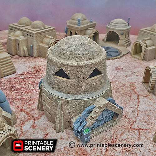 Sci-Fi Watchtower - 15mm 28mm 32mm Brave New Worlds Sanctuary-17 Terrain Scatter D&D DnD