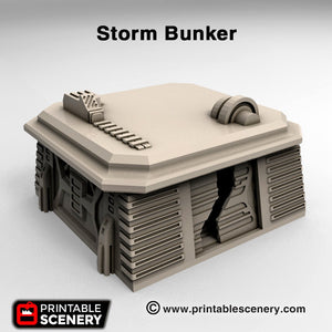 Sci-Fi Storm Bunker - 15mm 28mm 32mm Brave New Worlds Sanctuary-17 Terrain Scatter D&D DnD