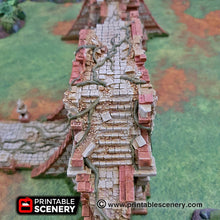 Load image into Gallery viewer, Ruined Walls of Eden - 15mm 20mm 28mm 32mm Brave New Worlds New Eden Terrain Scatter D&amp;D DnD