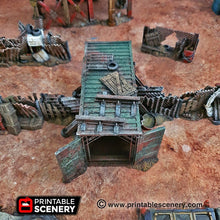 Load image into Gallery viewer, Junkfort Foot Entrance - 15mm 28mm 20mm 32mm Brave New Worlds Wasteworld Gaslands Terrain Scatter D&amp;D DnD
